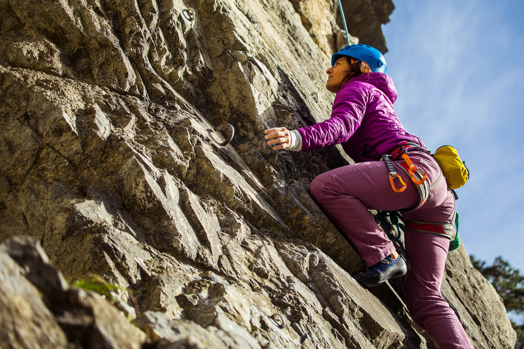 Climbing outdoors
