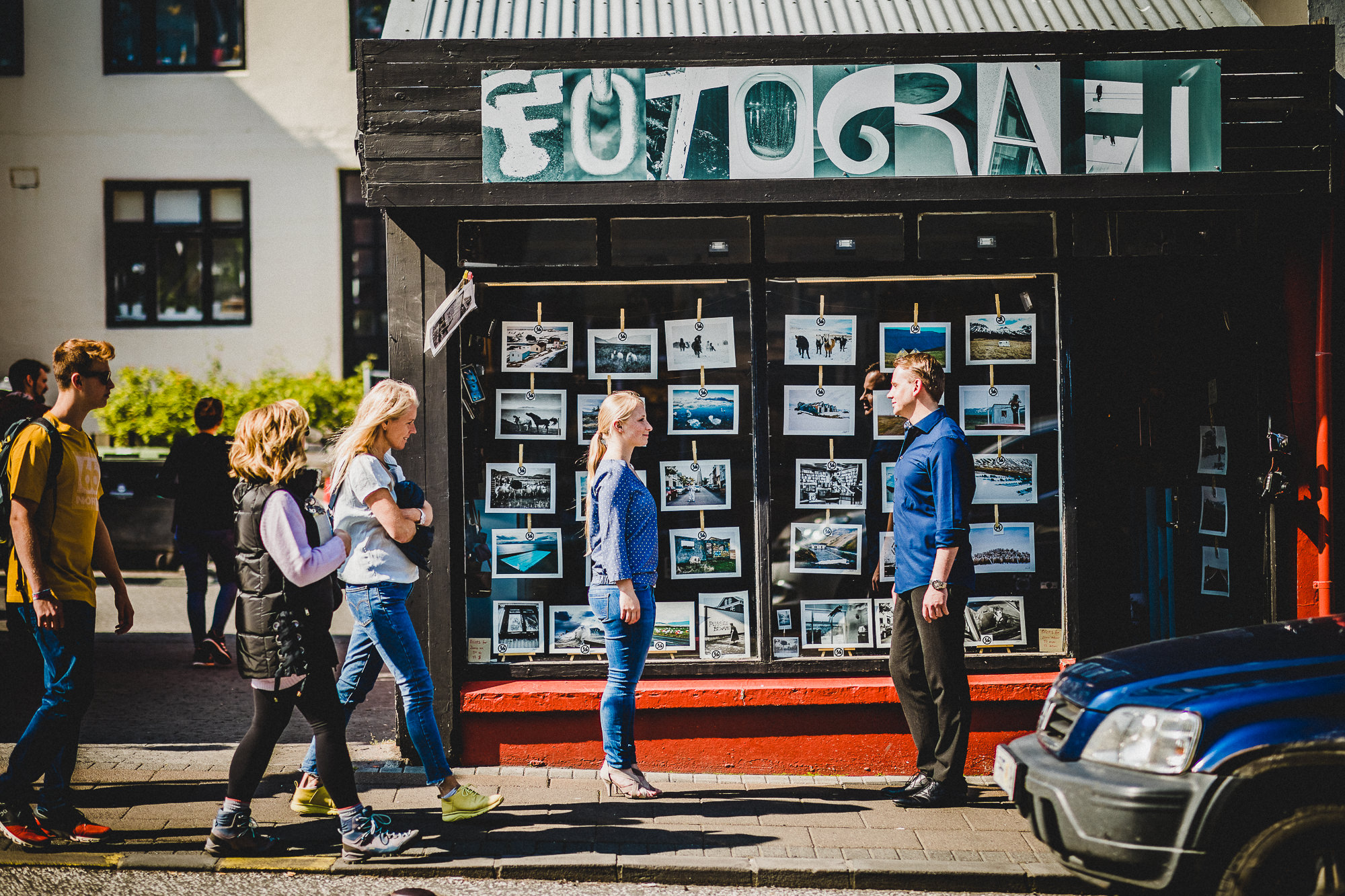 Coupleshoot in Reykjavik in Iceland
